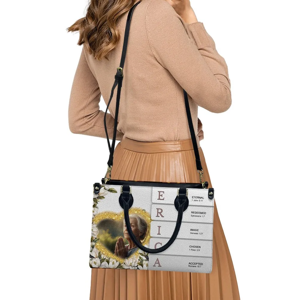 CHRISTIANARTBAG Handbags, Personalized Leather Handbags - Custom Name and Image – Uncover the sacred meaning of your name - Gifts for Women, CABLTB01020425