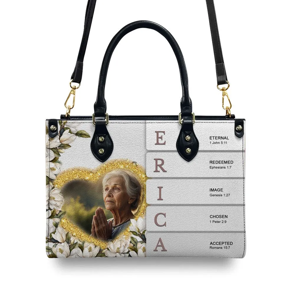 CHRISTIANARTBAG Handbags, Personalized Leather Handbags - Custom Name and Image – Uncover the sacred meaning of your name - Gifts for Women, CABLTB01020425