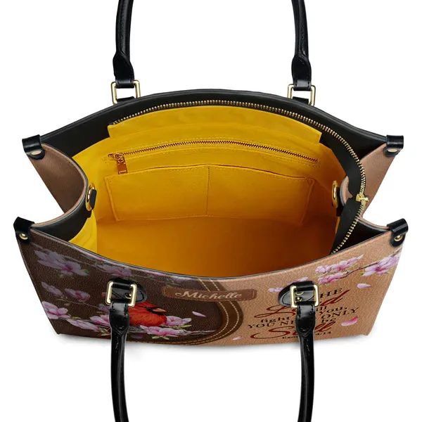 Christianartbag Handbags, The Lord Will Fight For You Exodus 14 14 Cardinal, Handbag Design, Monogram Leather Handbag, Gifts for Women, CABLTB03271223.