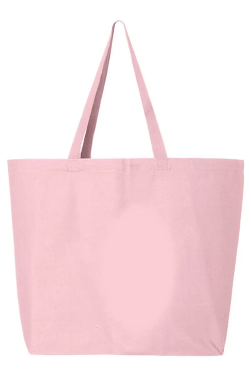 Classic Christmas Time Canvas Jumbo Tote