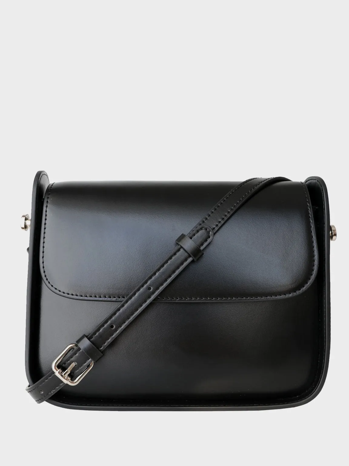 Classic Square Shoulder Bag Flap Top Leather Satchel Bag Box Tote Bag