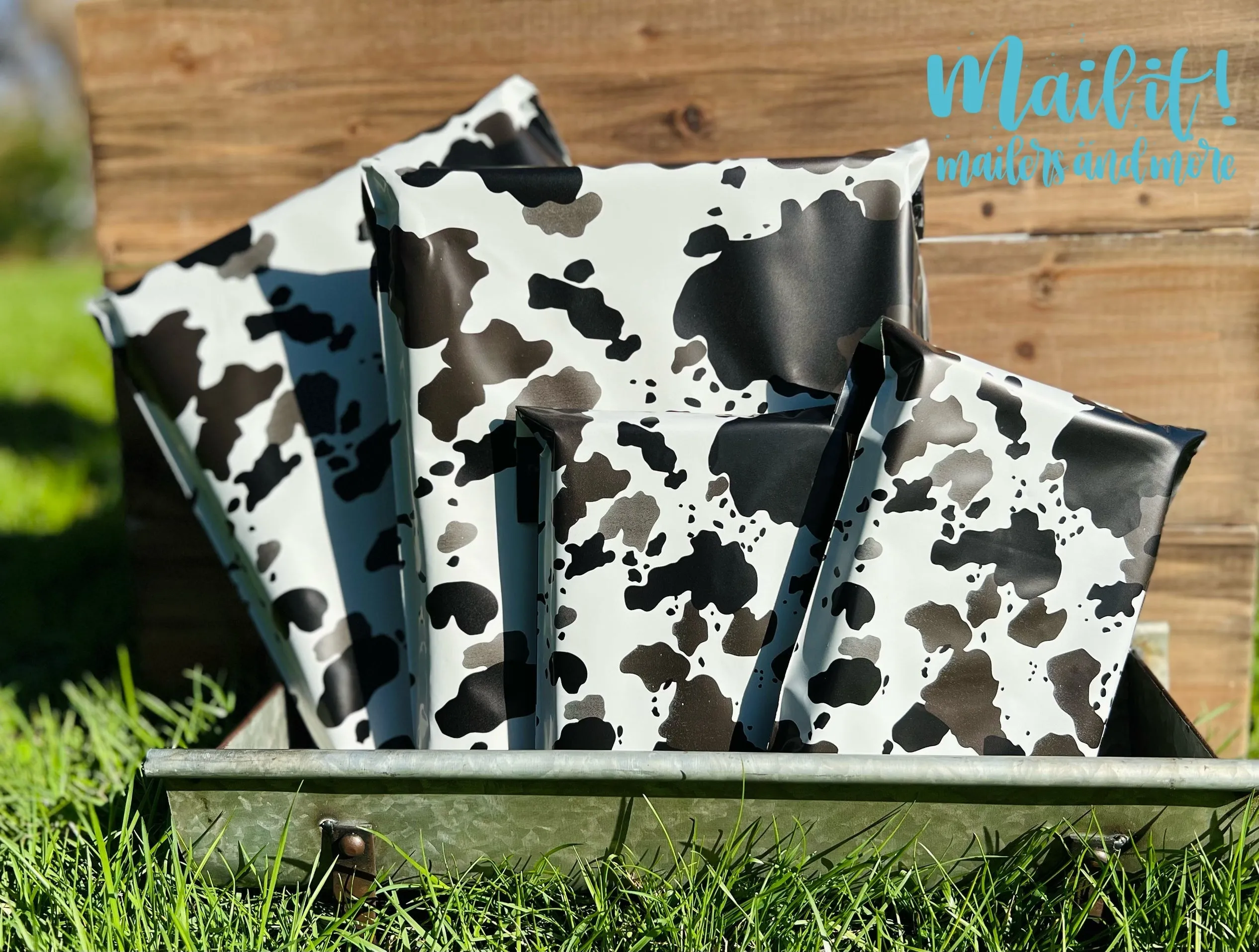 Cow hide 6x9 premium poly mailer