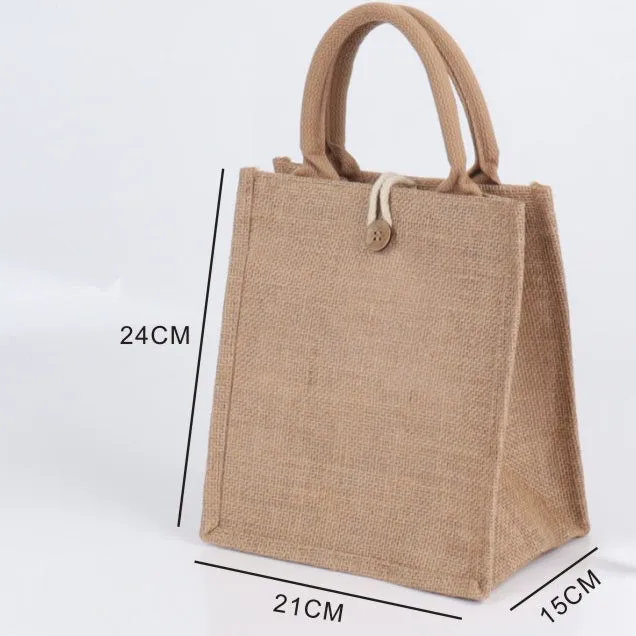 Custom Burlap Tote Bags-Personalized Gift Bags With Logo