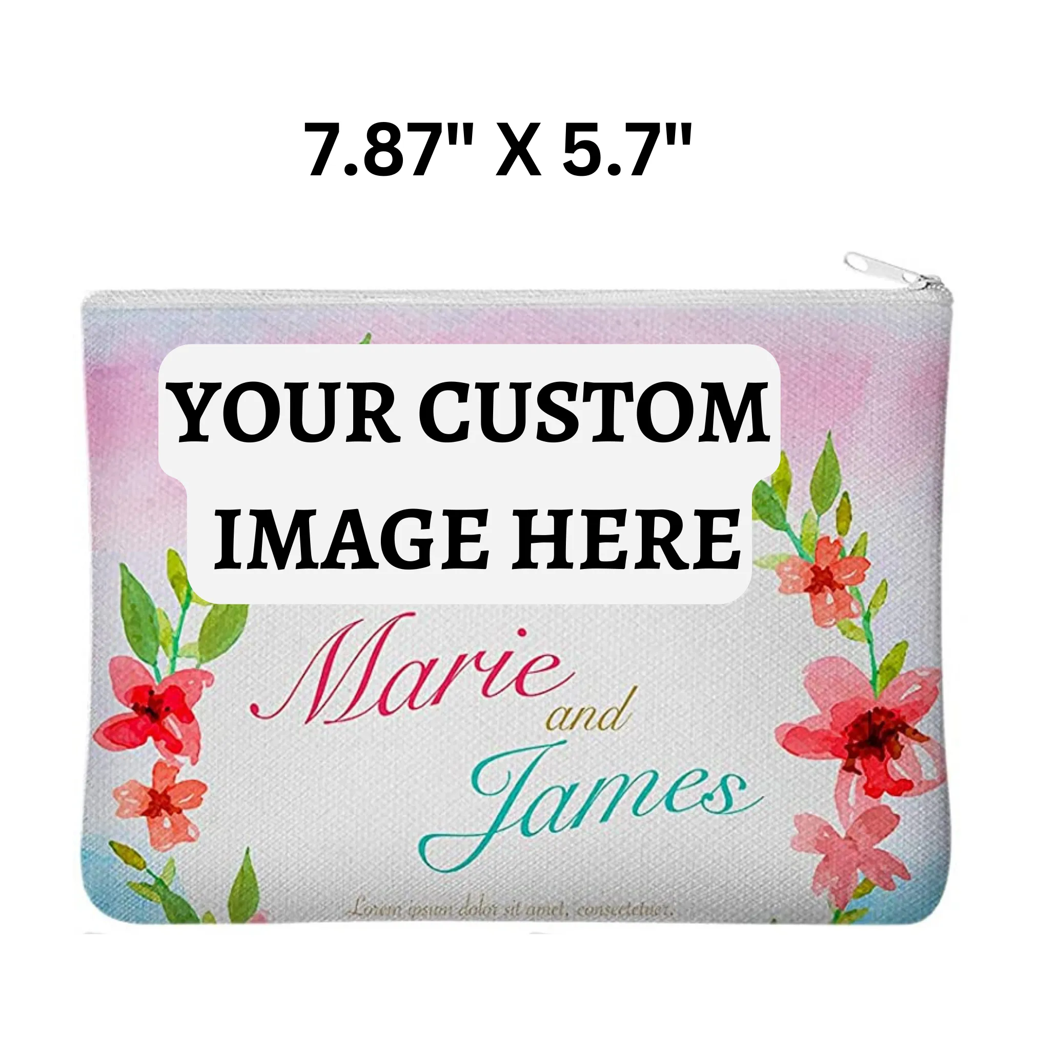 Custom Canvas Makeup Bags