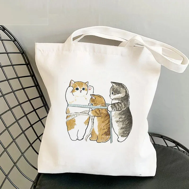 Cute Cat Shark Tote Bag