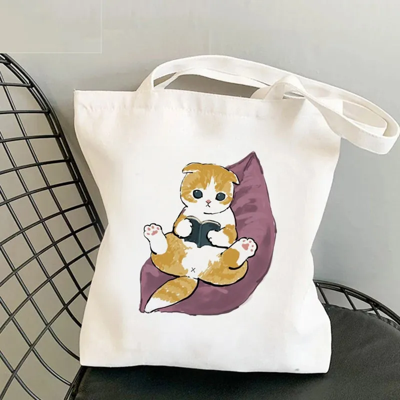 Cute Cat Shark Tote Bag