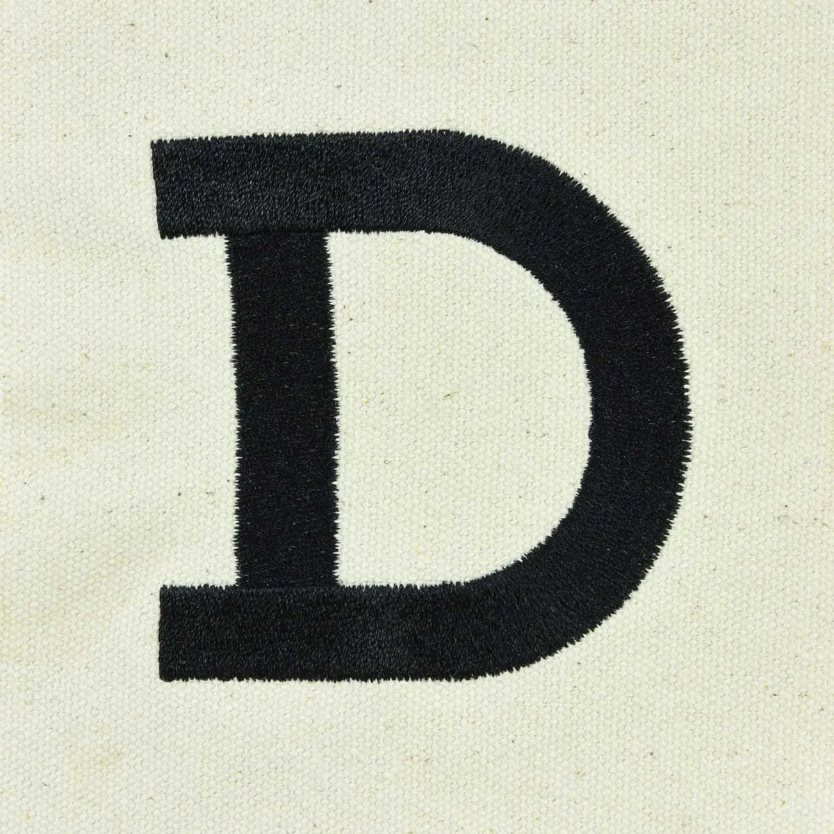 Dalix Initial Tote Bag Personalized Monogram Zippered Top Letter - D