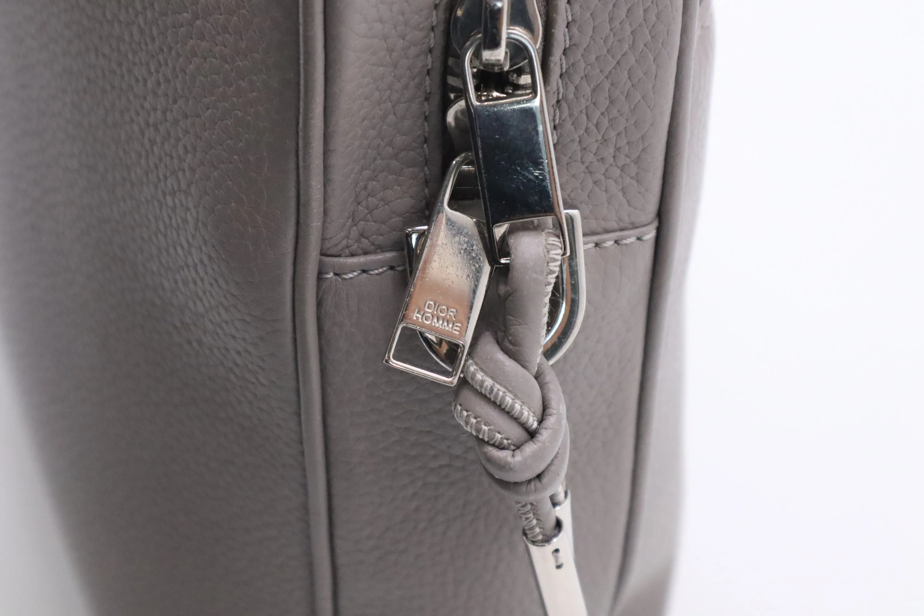 Dior Atelier Business Bag in Grey Leather