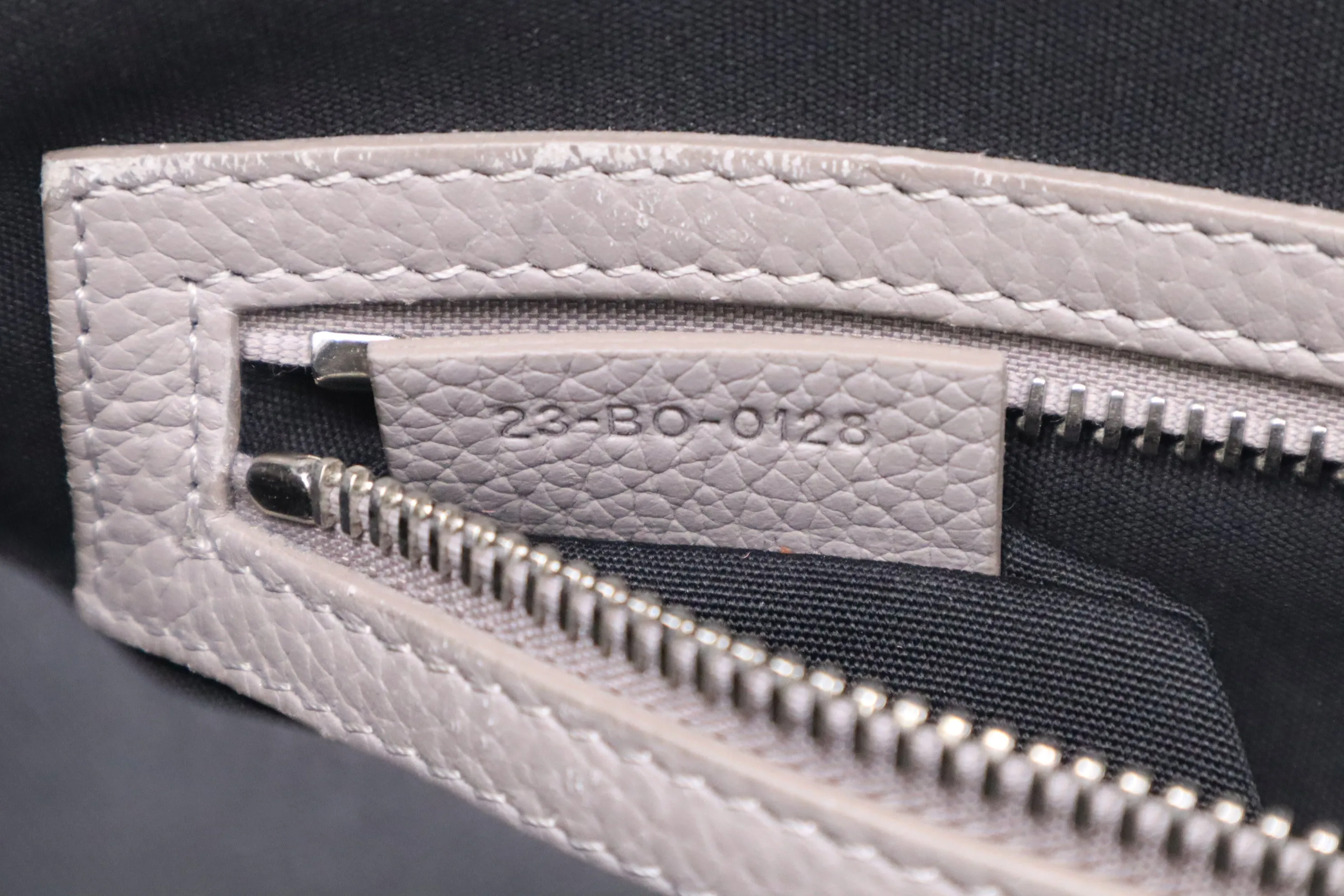 Dior Atelier Business Bag in Grey Leather