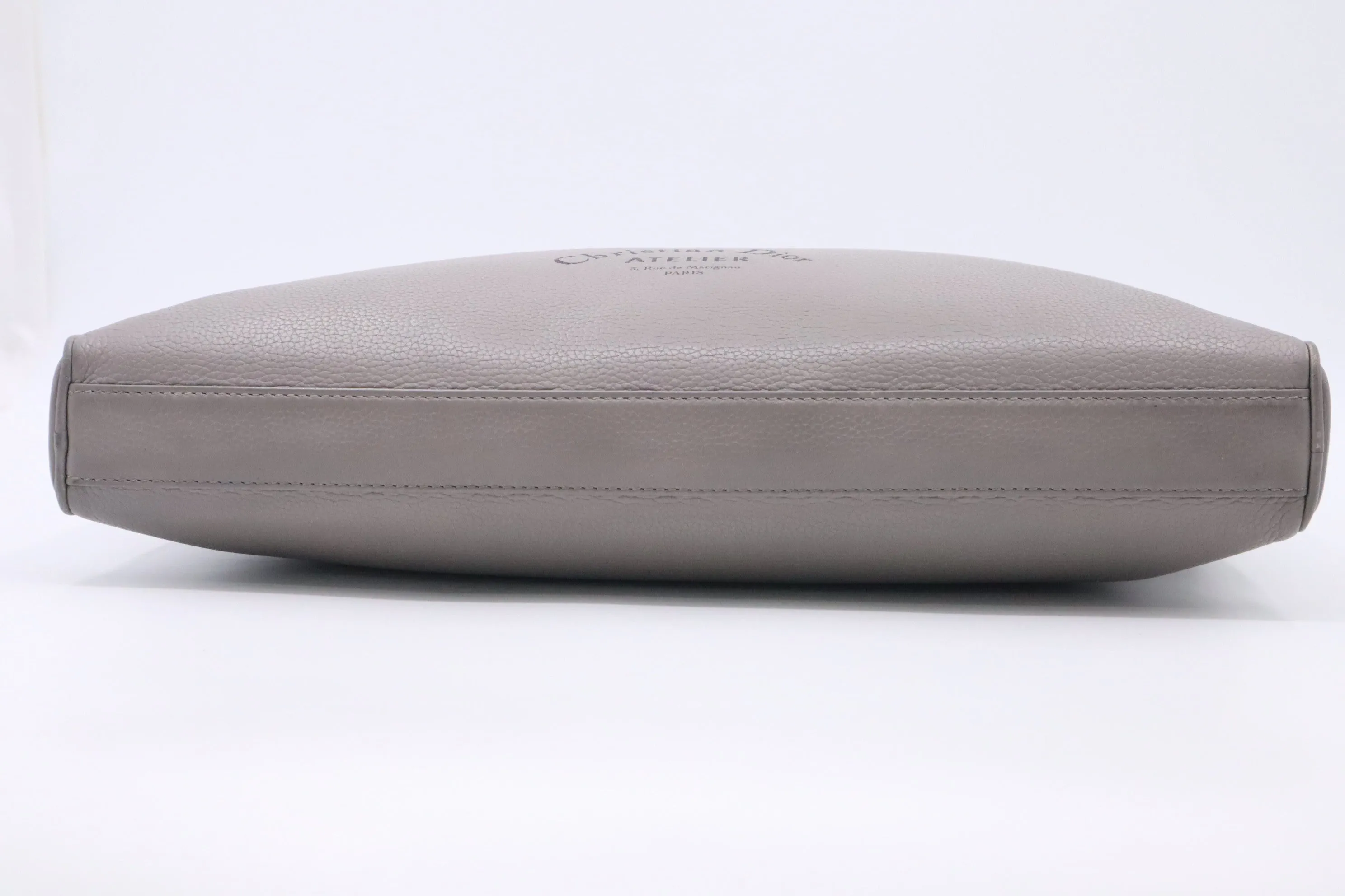 Dior Atelier Business Bag in Grey Leather
