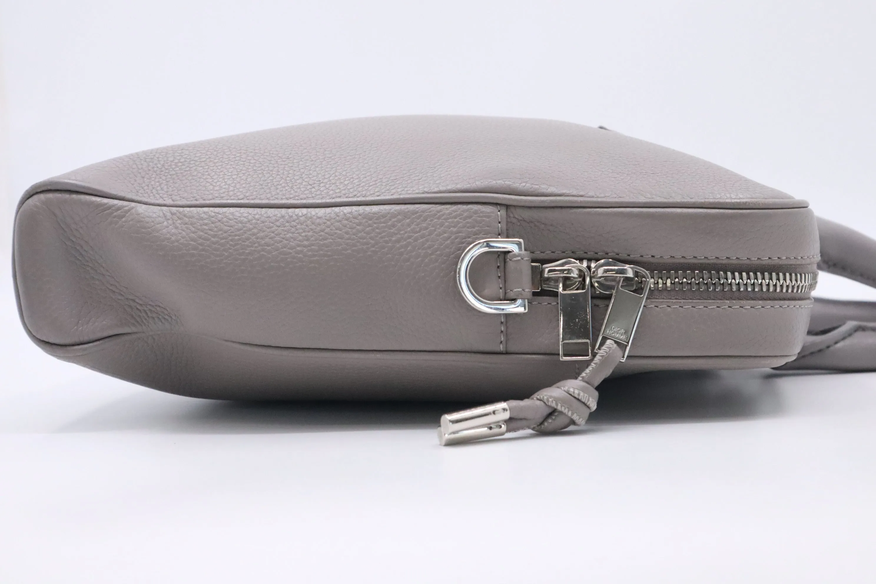 Dior Atelier Business Bag in Grey Leather