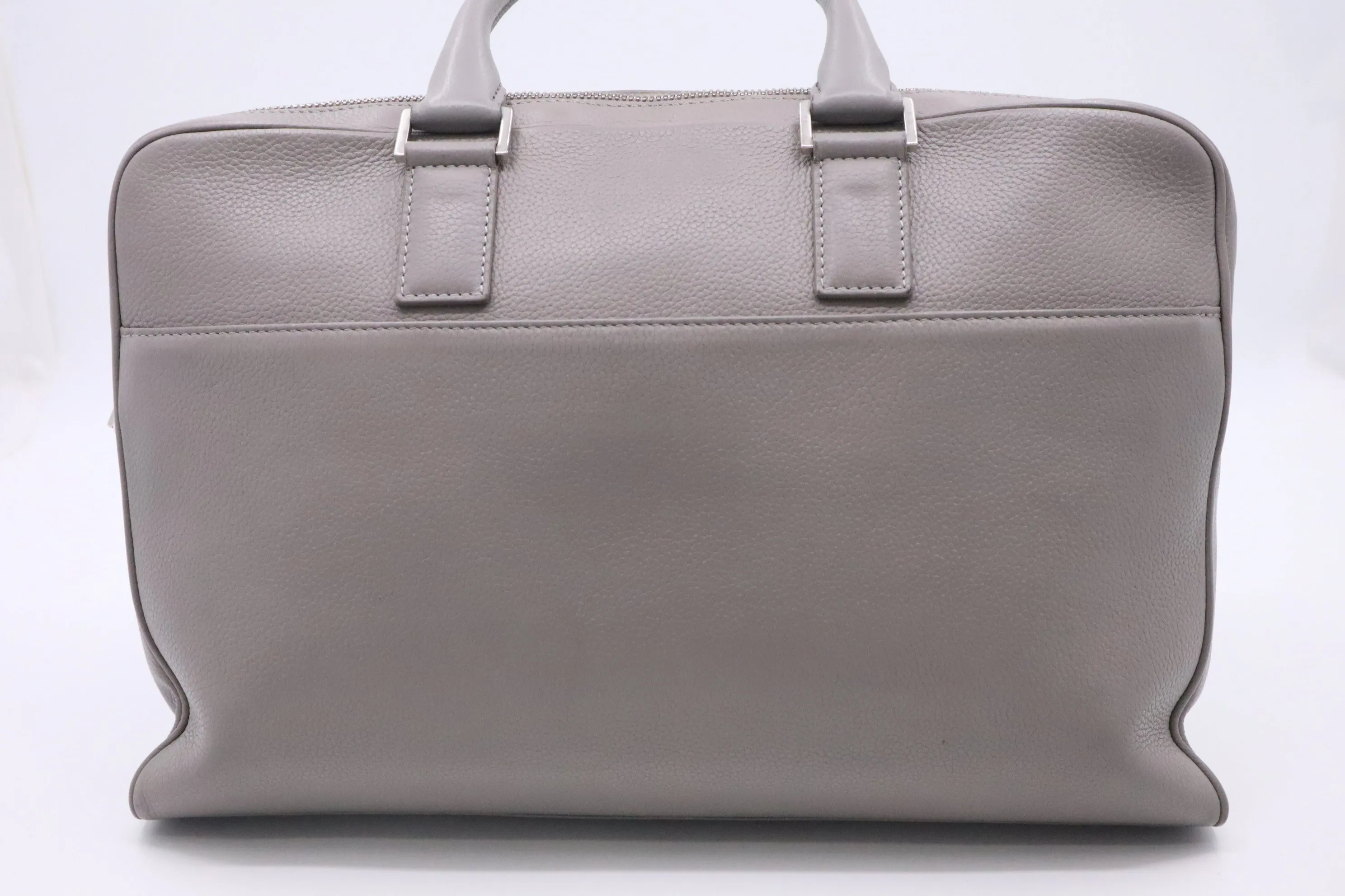 Dior Atelier Business Bag in Grey Leather