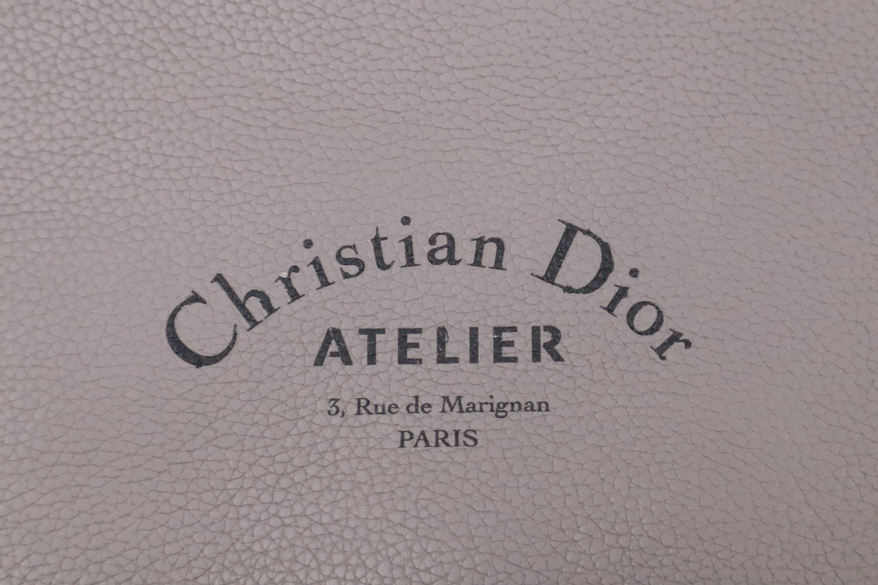 Dior Atelier Business Bag in Grey Leather