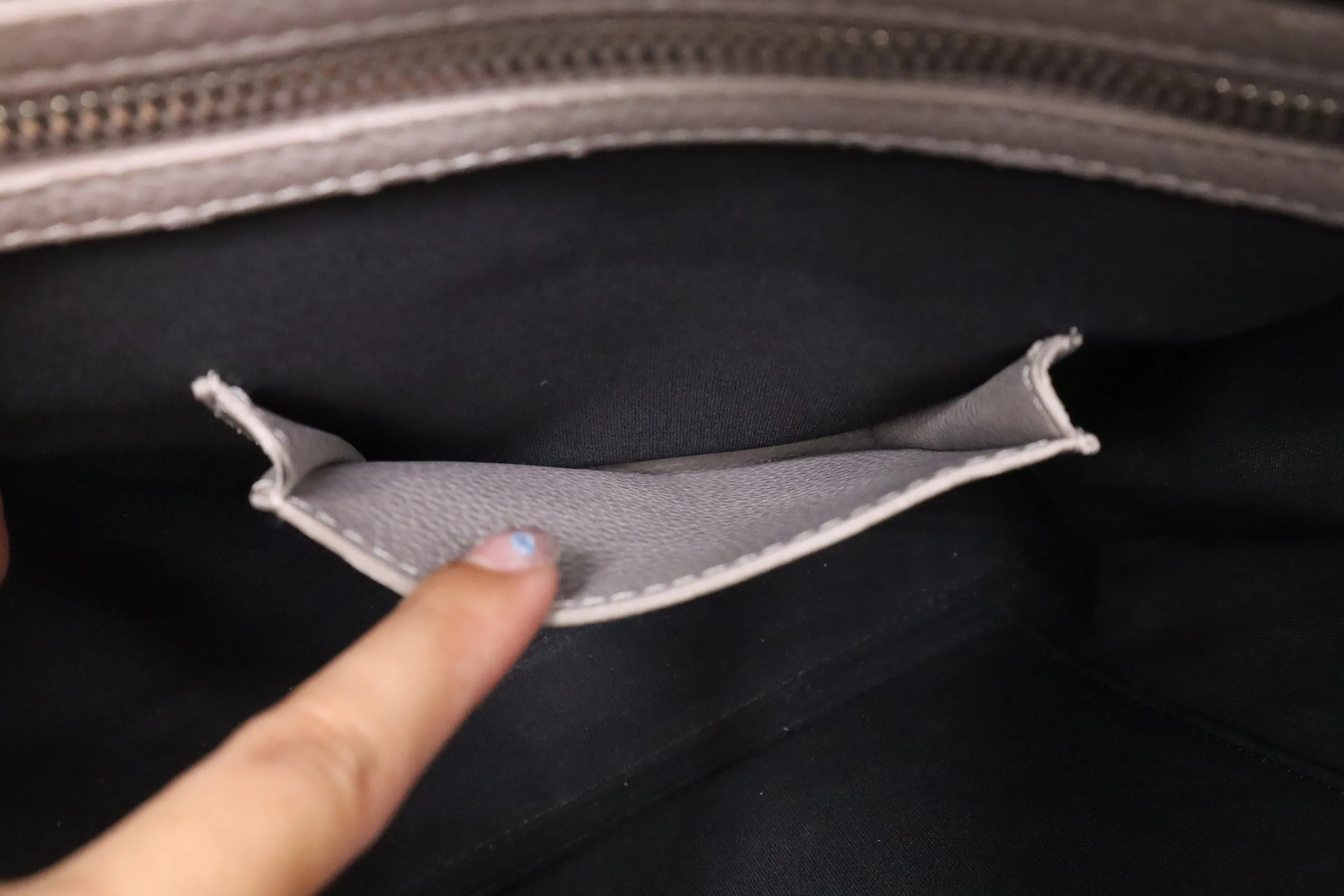 Dior Atelier Business Bag in Grey Leather