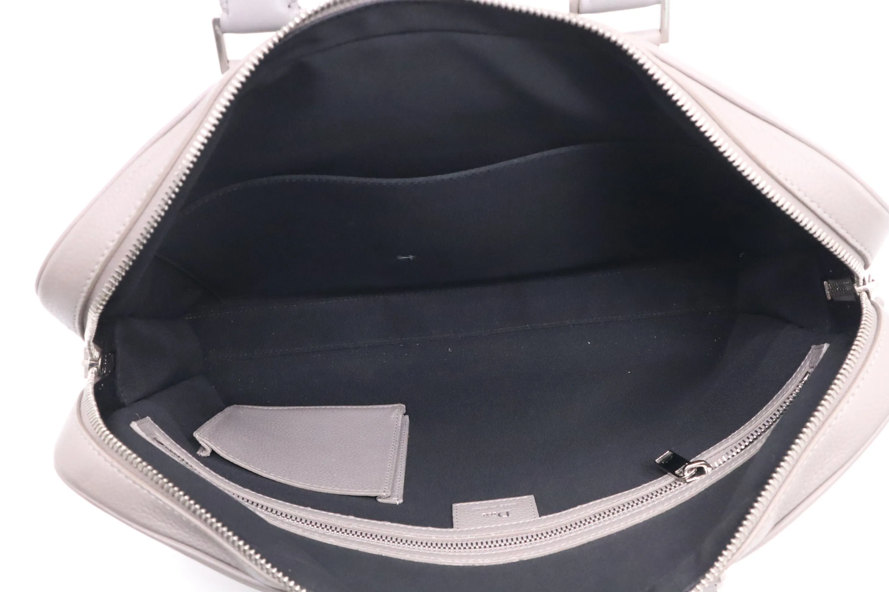 Dior Atelier Business Bag in Grey Leather