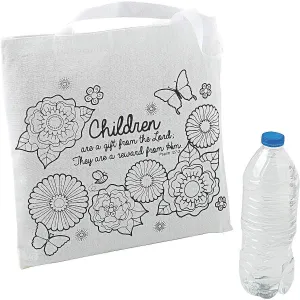 DIY Religious Mother's Tote Bags (Set of 12) DIY Craft Kits for Kids