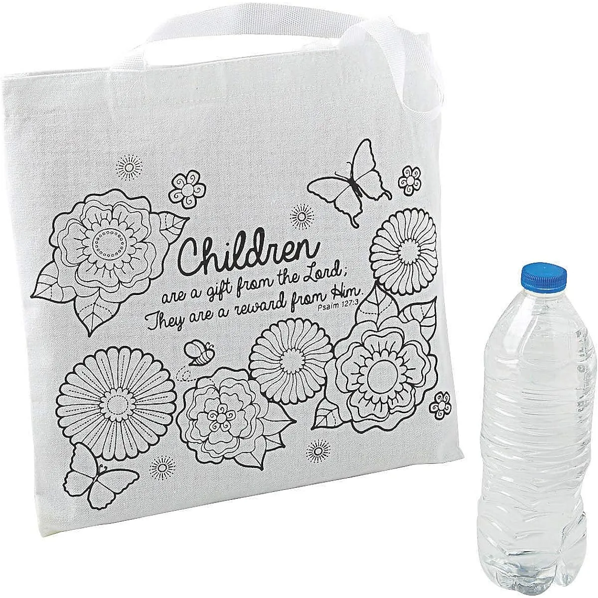 DIY Religious Mother's Tote Bags (Set of 12) DIY Craft Kits for Kids