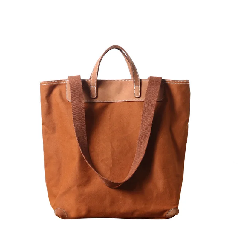Durable Canvas Tote Bag Casual Shoulder Bags Unisex Canvas Handbags Shopping Bag
