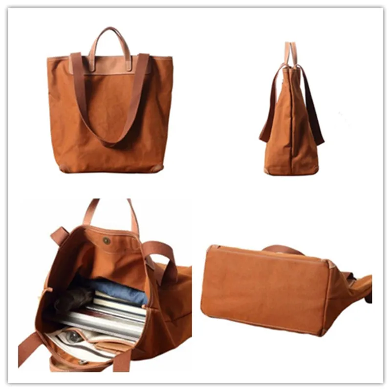 Durable Canvas Tote Bag Casual Shoulder Bags Unisex Canvas Handbags Shopping Bag
