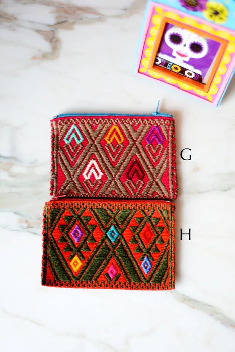 Embroidered Mexican Coin Purse - handmade in Chiapas