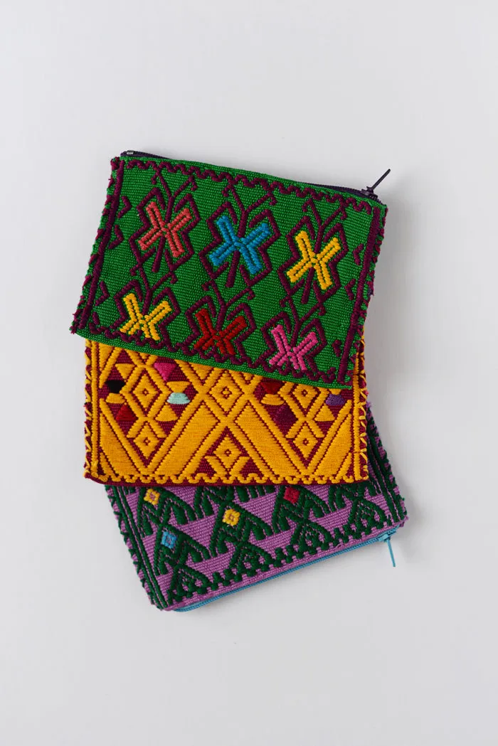 Embroidered Mexican Coin Purse - handmade in Chiapas