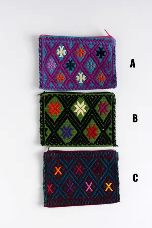 Embroidered Mexican Coin Purse - handmade in Chiapas
