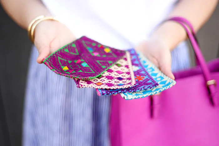Embroidered Mexican Coin Purse - handmade in Chiapas