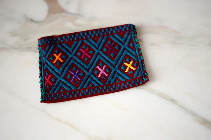 Embroidered Mexican Coin Purse - handmade in Chiapas