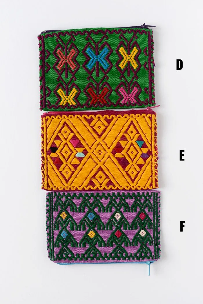 Embroidered Mexican Coin Purse - handmade in Chiapas