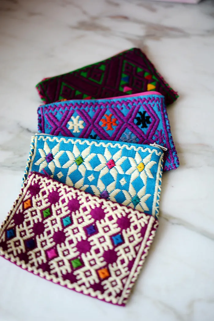Embroidered Mexican Coin Purse - handmade in Chiapas