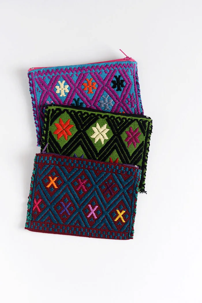 Embroidered Mexican Coin Purse - handmade in Chiapas