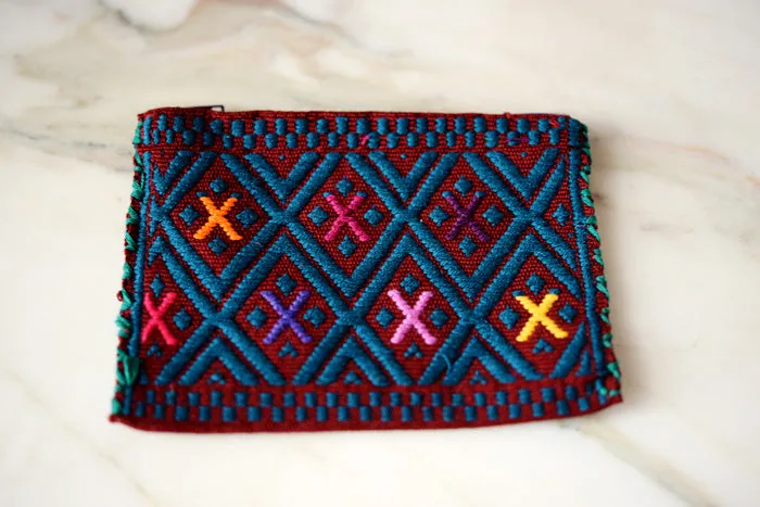 Embroidered Mexican Coin Purse - handmade in Chiapas
