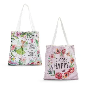 Fairy Sequin Tote Bags