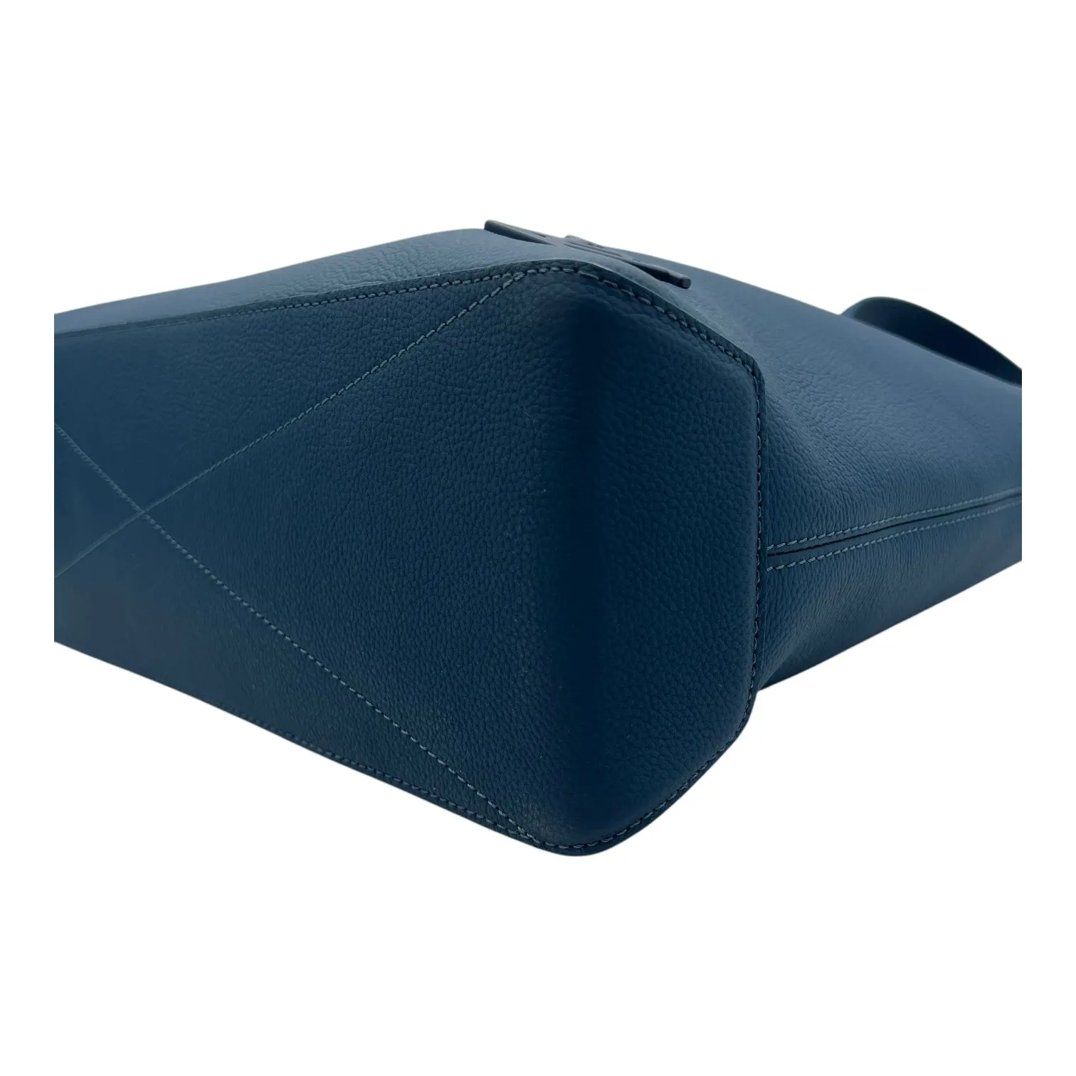 Fastline Tote Bag Blue in Taurillon Leather, Lacquered Metal hardware