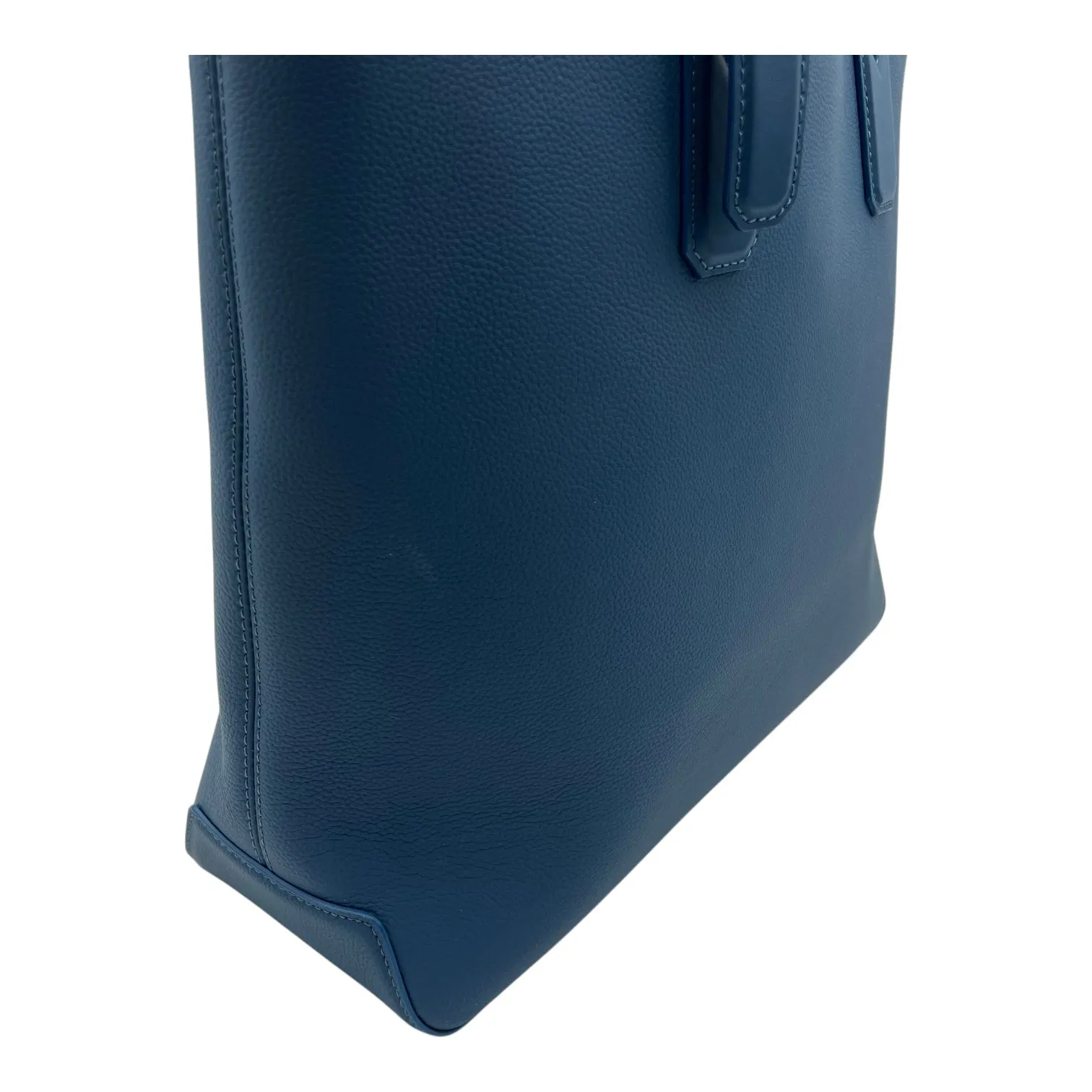 Fastline Tote Bag Blue in Taurillon Leather, Lacquered Metal hardware