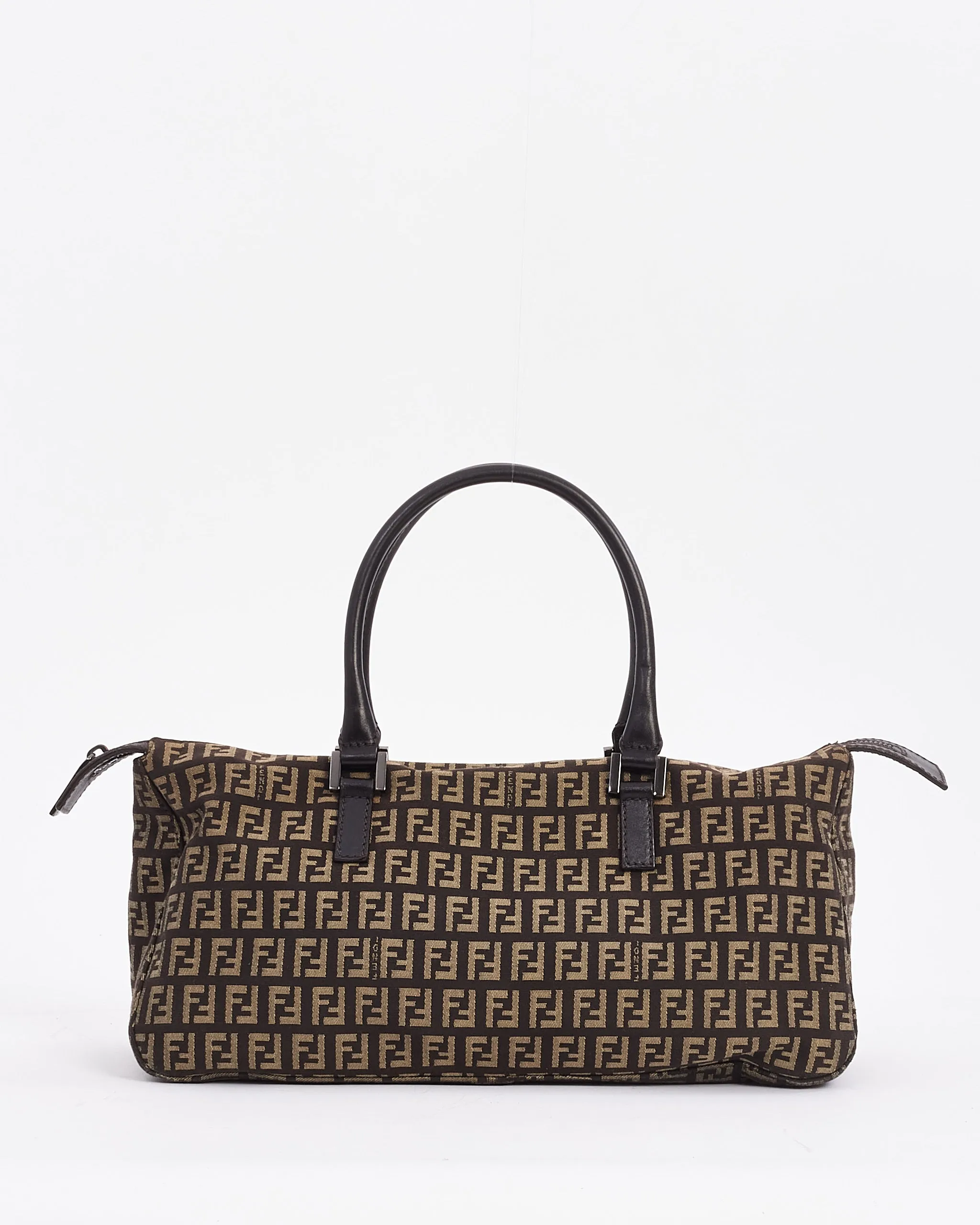 Fendi Brown Vintage Zucchino Top Handle Bag