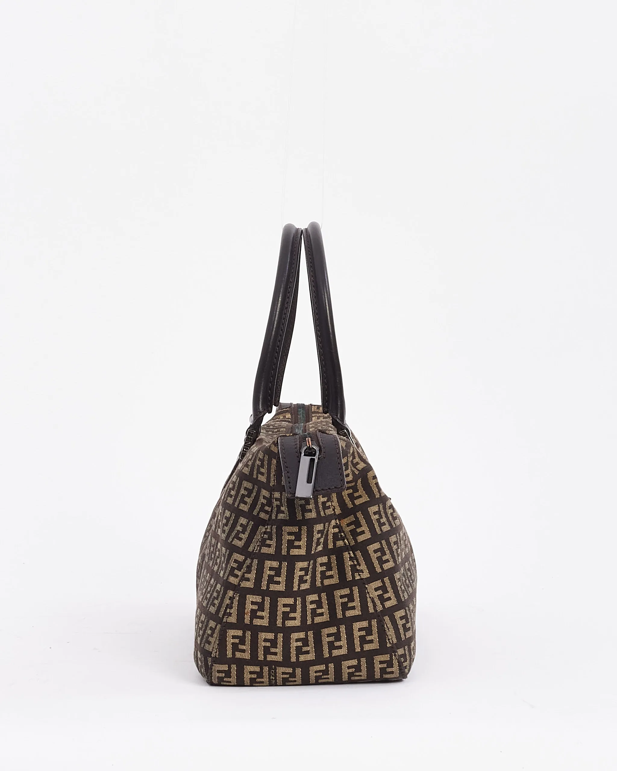 Fendi Brown Vintage Zucchino Top Handle Bag