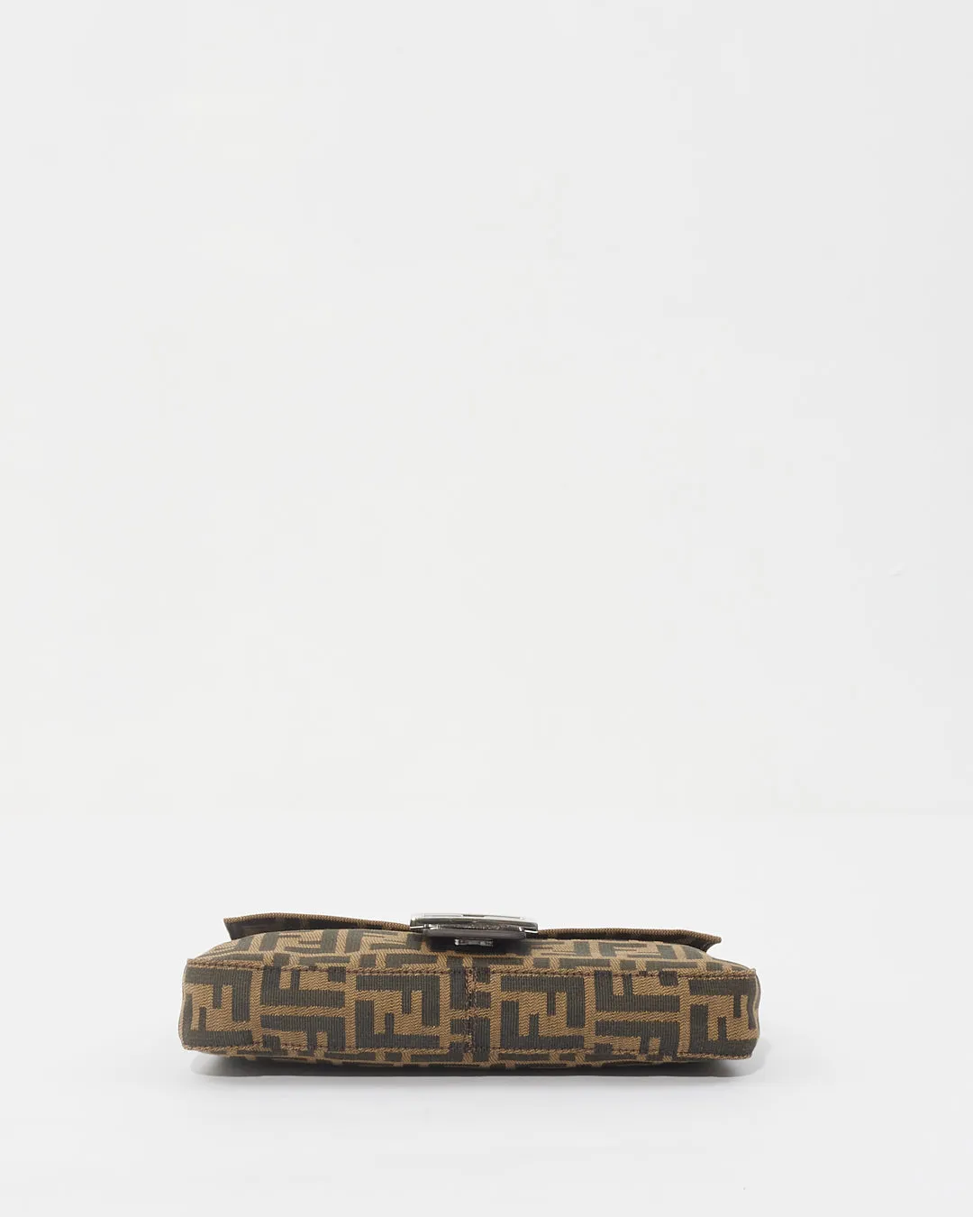 Fendi Brown Zucca Print Baguette Shoulder Bag