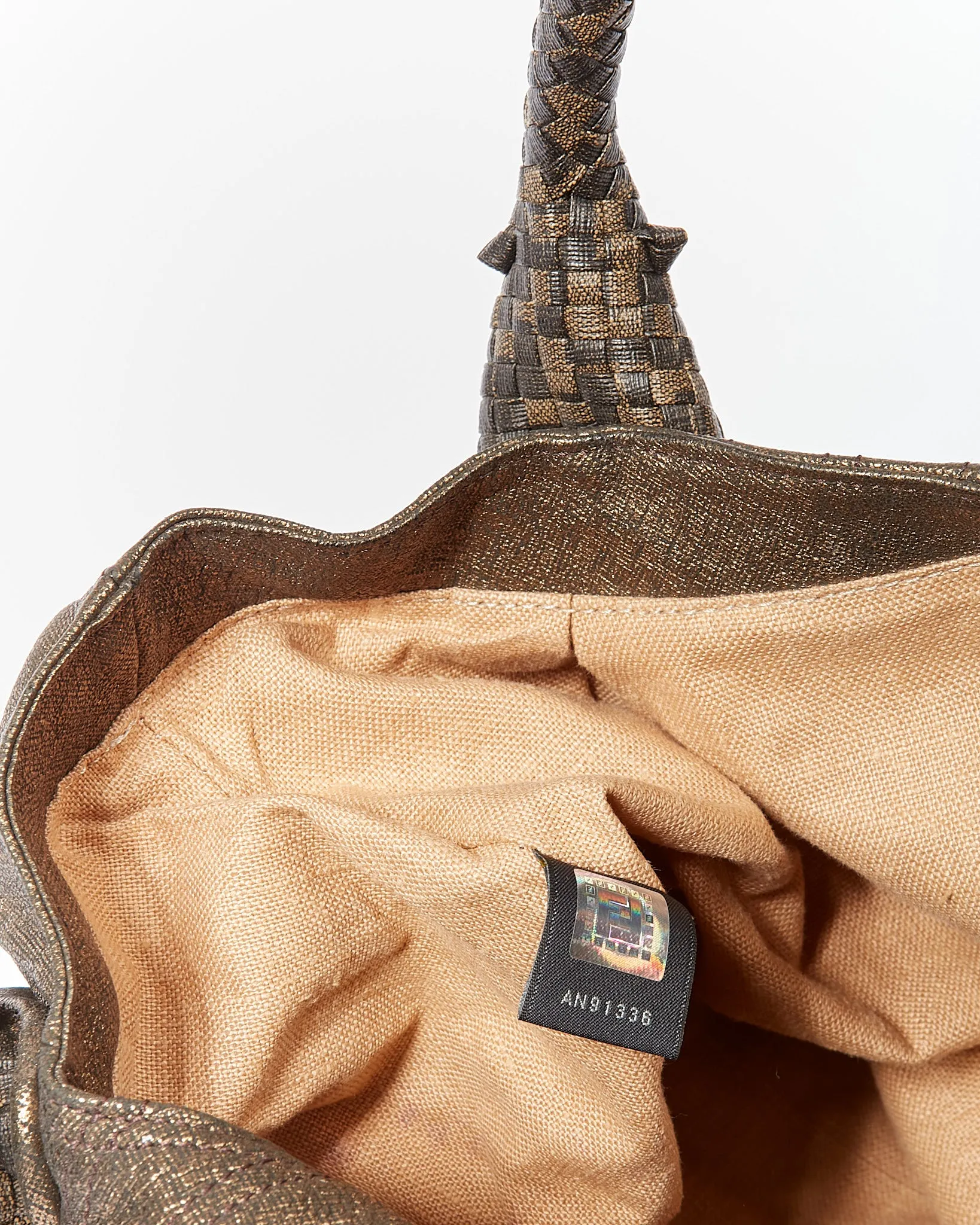Fendi Brown Zucca Print Canvas Spy Bag
