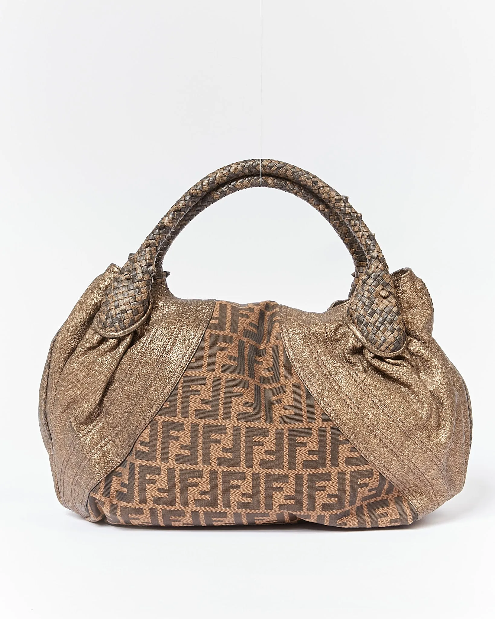 Fendi Brown Zucca Print Canvas Spy Bag