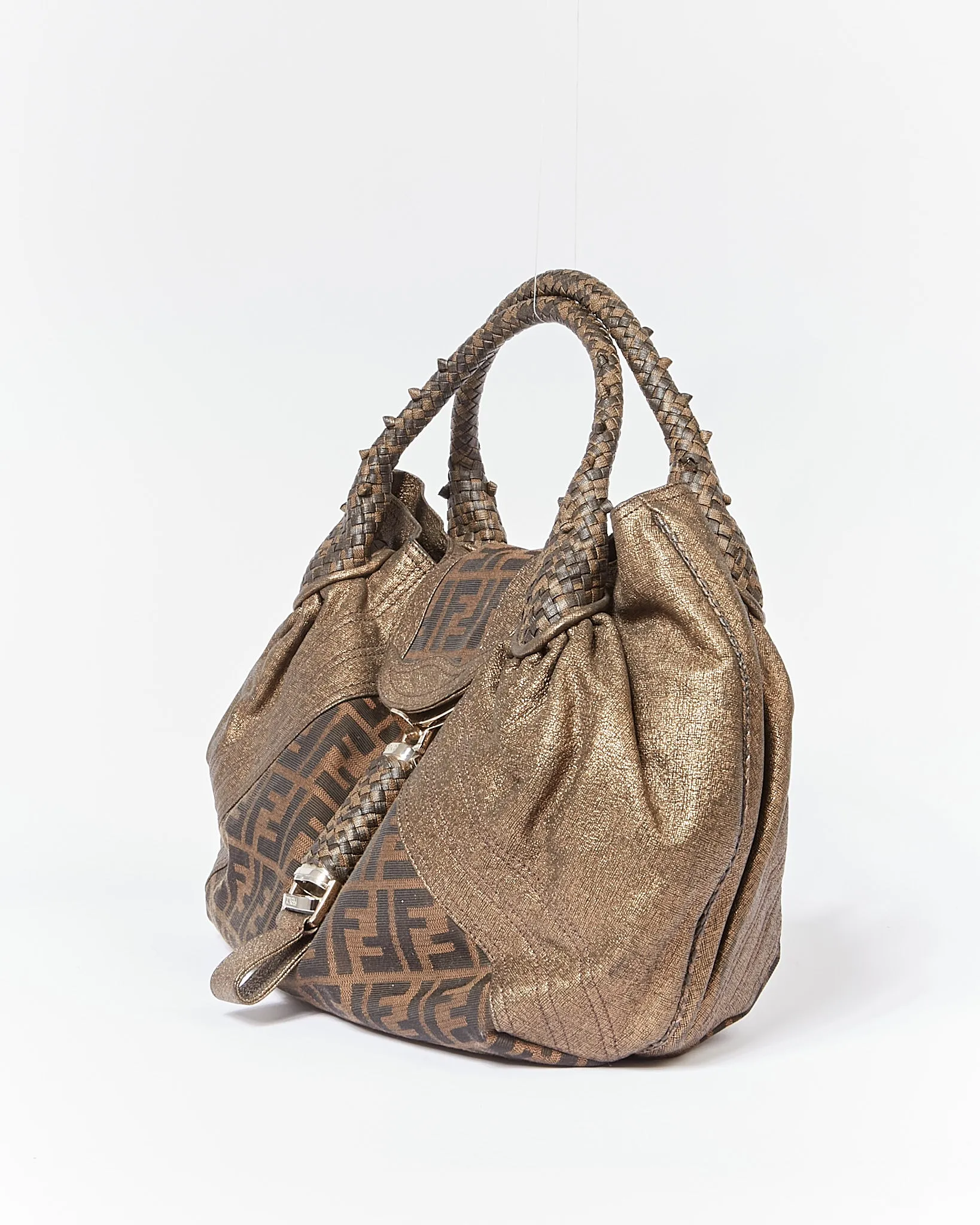 Fendi Brown Zucca Print Canvas Spy Bag
