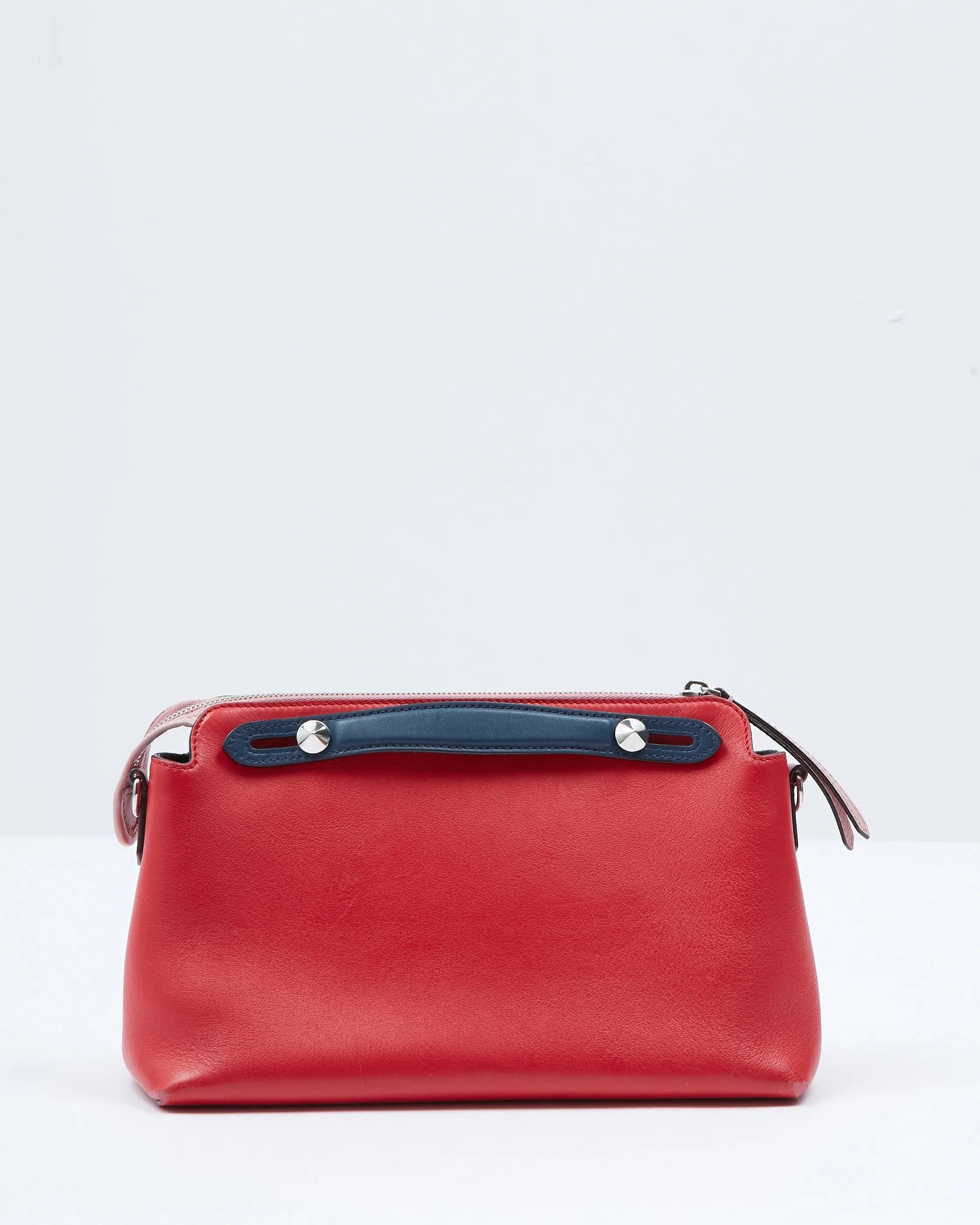 Fendi Red/Pink/Blue Leather Medium By The Way Bag