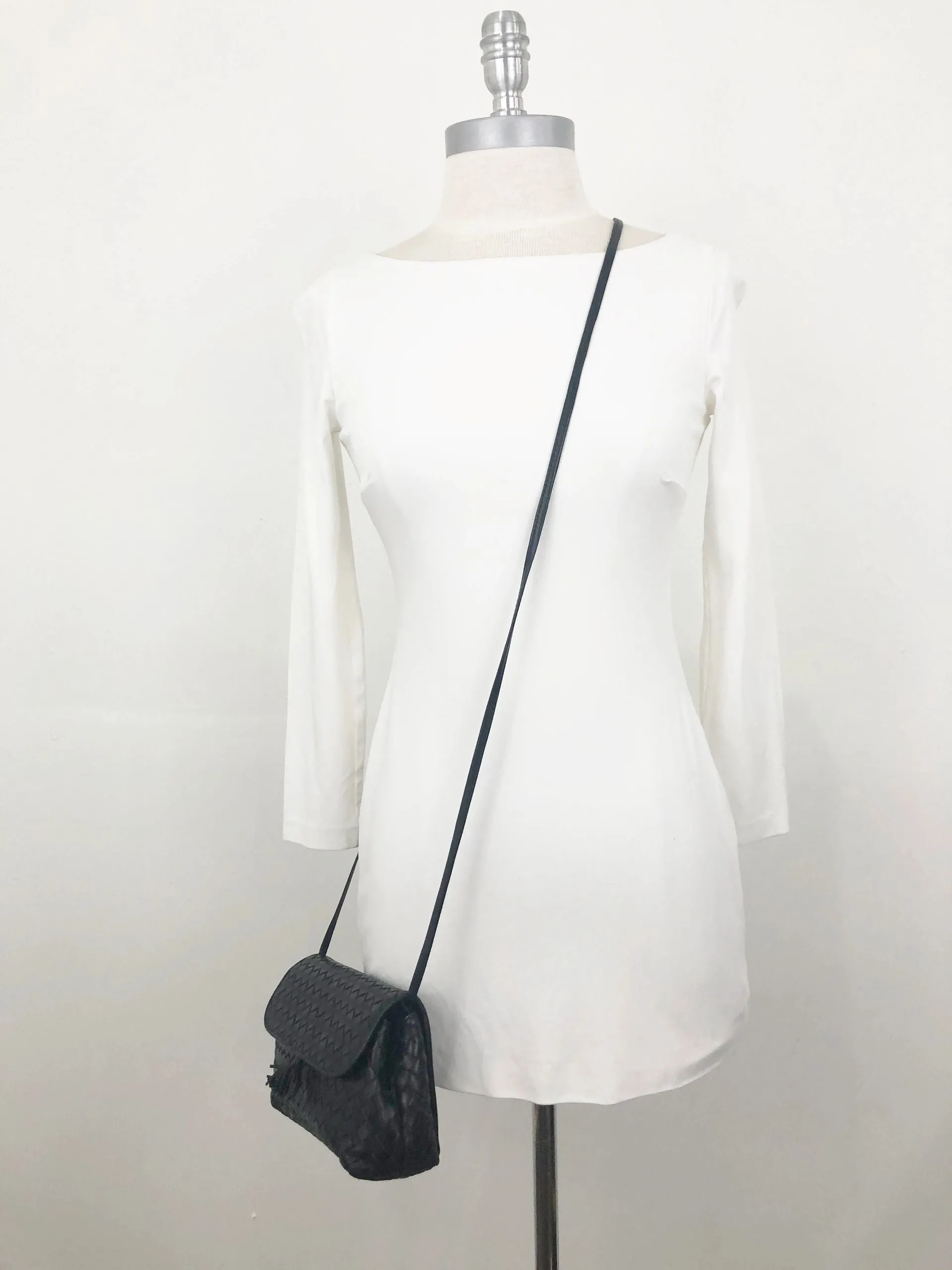 Flap Intrecciato Shoulder Bag