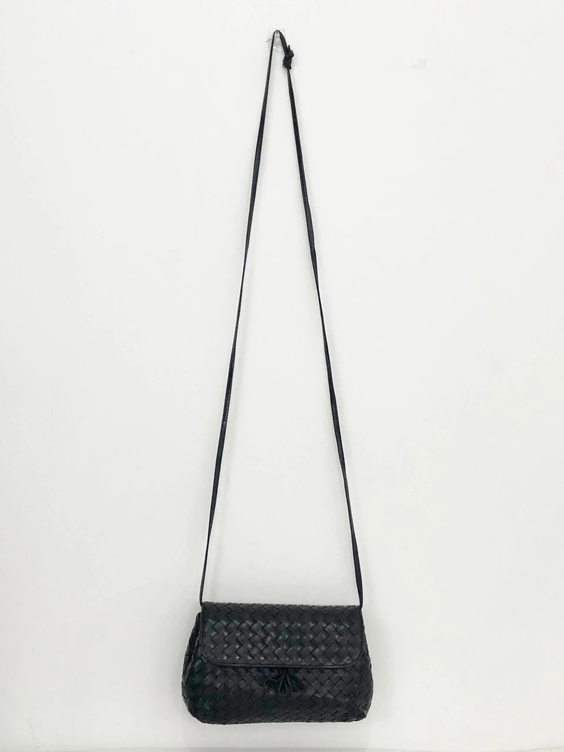 Flap Intrecciato Shoulder Bag