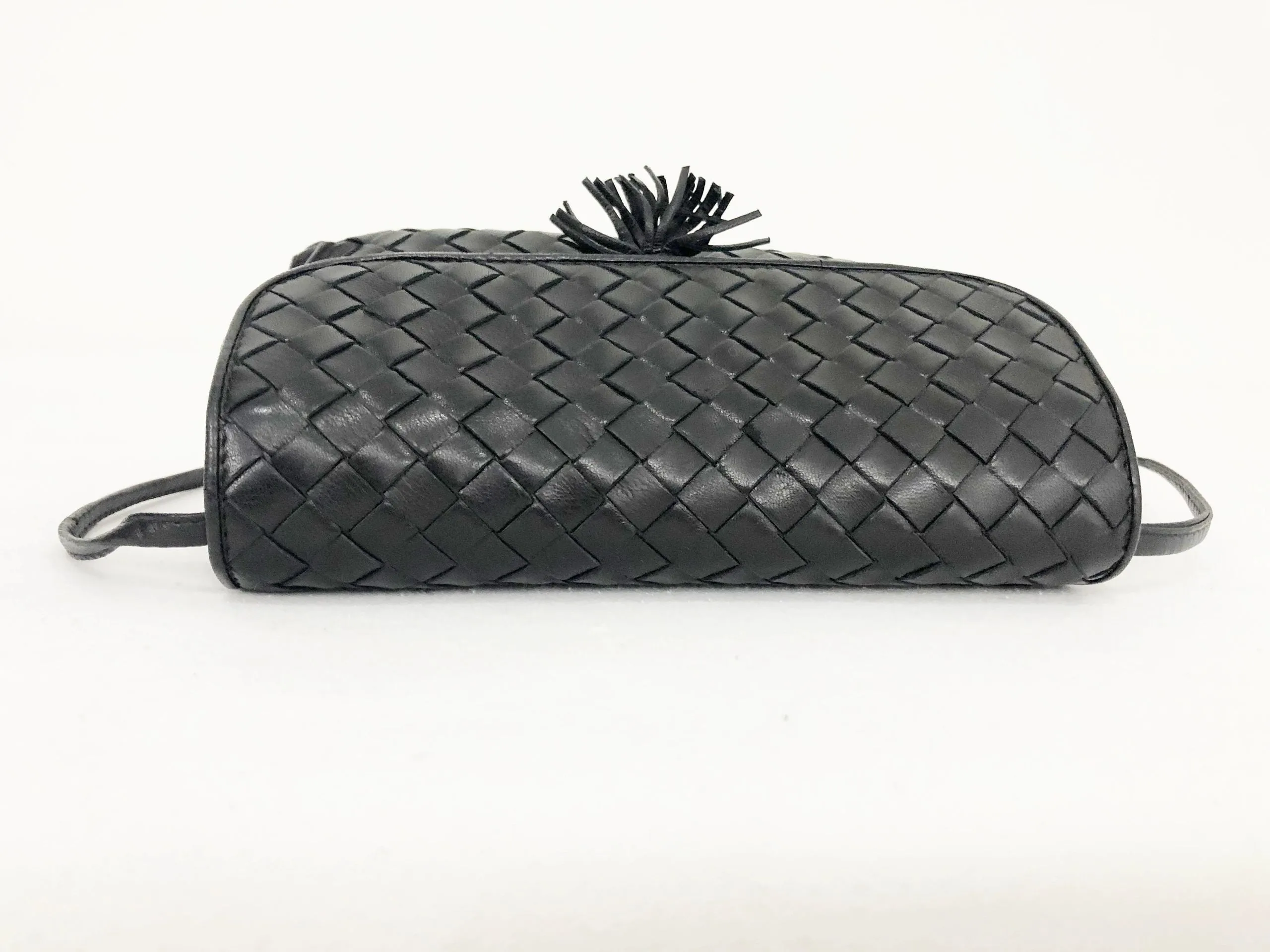 Flap Intrecciato Shoulder Bag