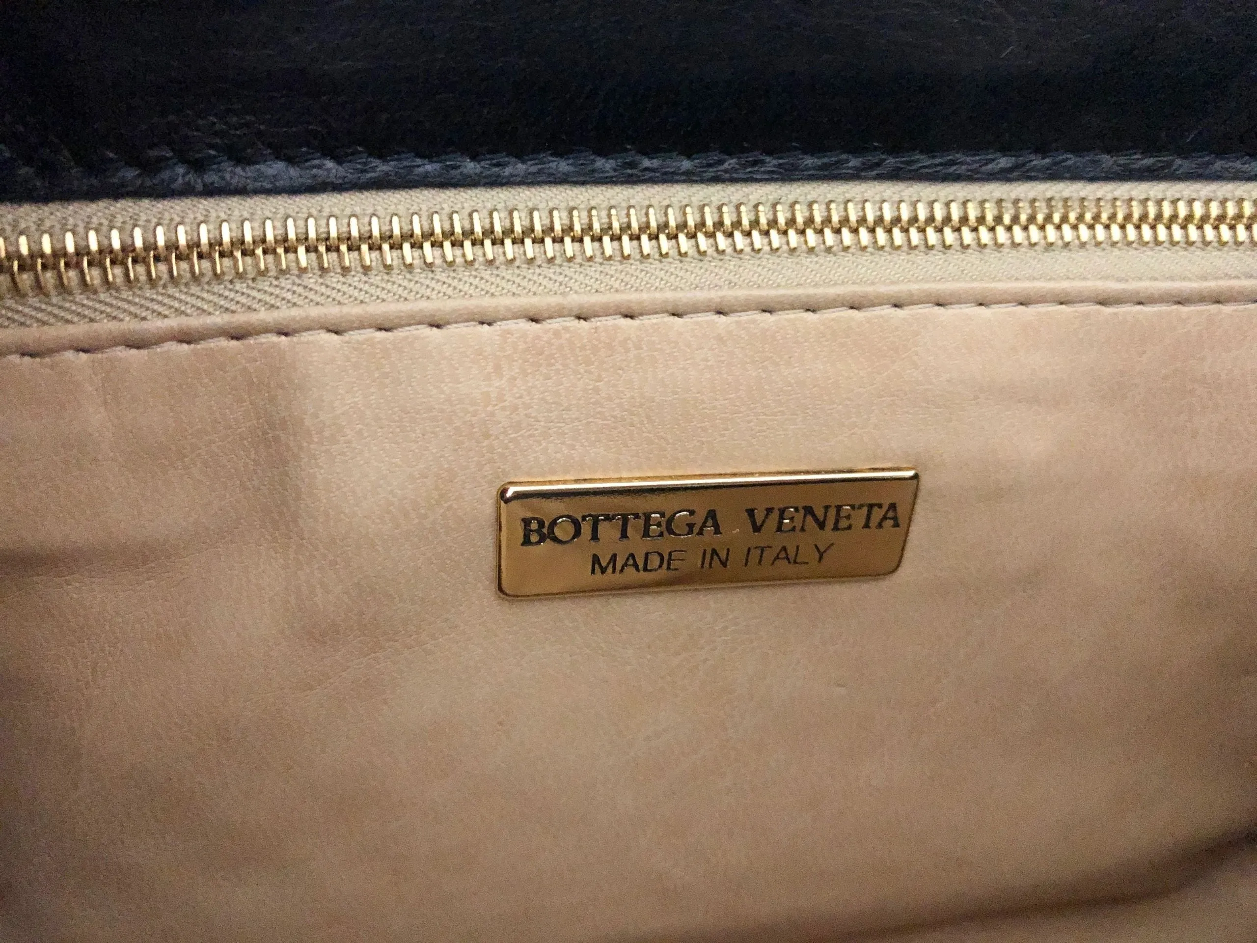 Flap Intrecciato Shoulder Bag