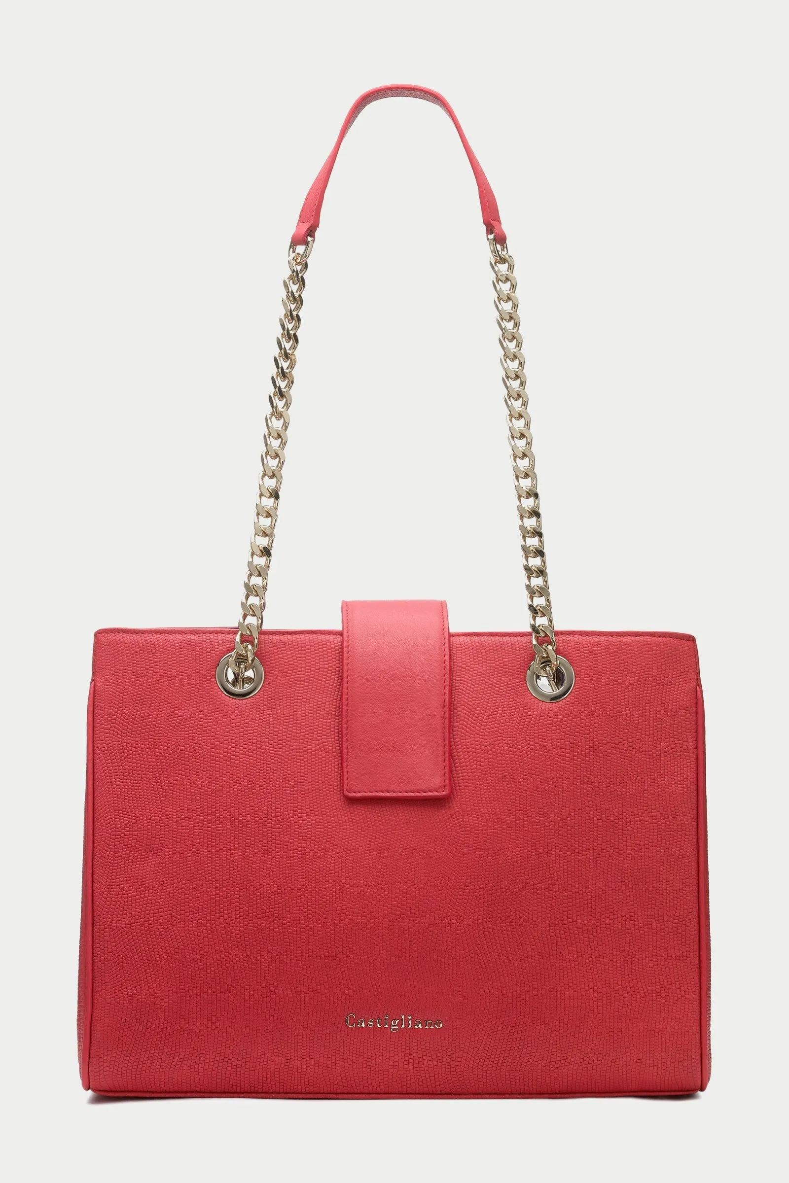 Francine LIPSTICK Red Leather Handbag