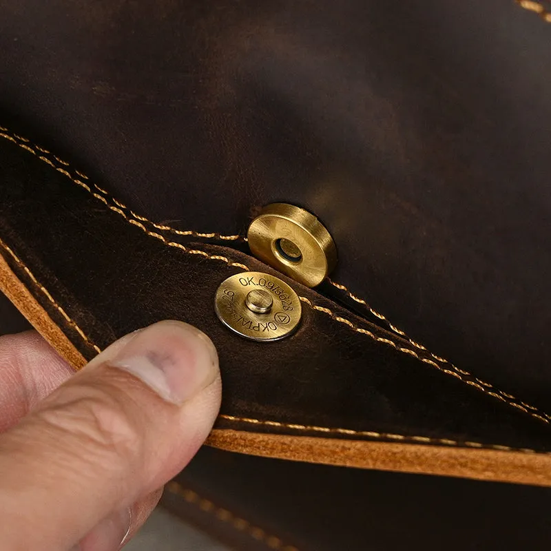 Full Grain Leather Mens Messenger Bag Handcrafted Leather Shoulder Bag Leather Satchel Bag Men Office Bag Work Briefcase