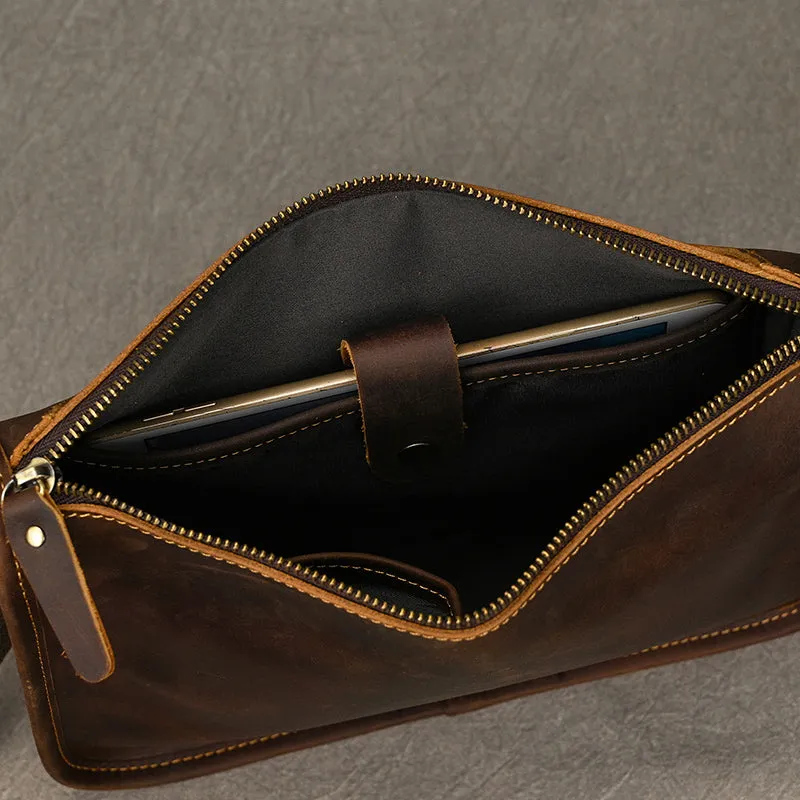 Full Grain Leather Mens Messenger Bag Handcrafted Leather Shoulder Bag Leather Satchel Bag Men Office Bag Work Briefcase