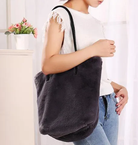 Gertie Fluffy Over Shoulder Purse/Bag
